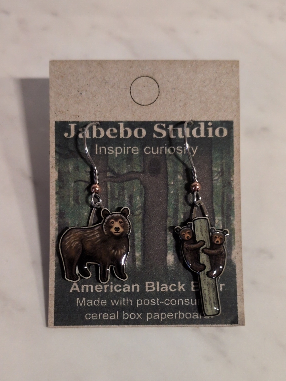 Black Bear Earrings